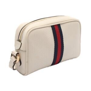 Gucci Ophidia Leather Shoulder Bag Ivory White Multicolor